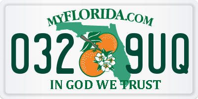 FL license plate 0329UQ