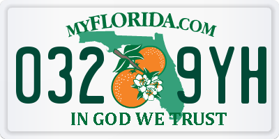 FL license plate 0329YH