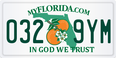 FL license plate 0329YM