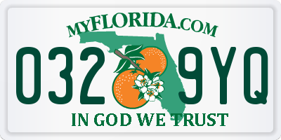 FL license plate 0329YQ