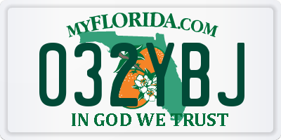 FL license plate 032YBJ