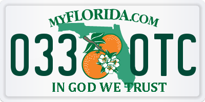 FL license plate 0330TC
