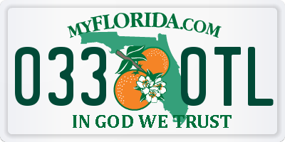 FL license plate 0330TL