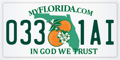 FL license plate 0331AI
