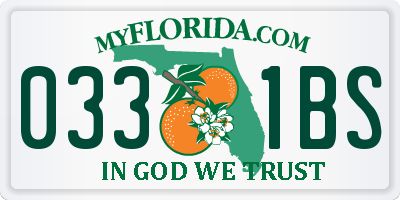 FL license plate 0331BS