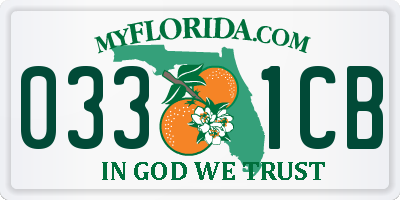 FL license plate 0331CB