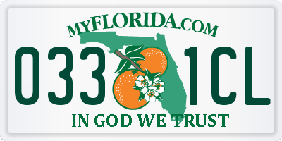 FL license plate 0331CL