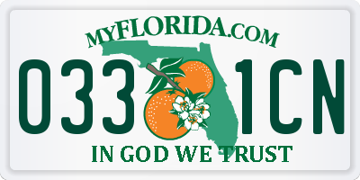 FL license plate 0331CN