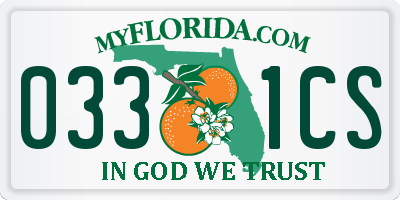 FL license plate 0331CS