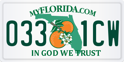 FL license plate 0331CW