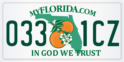 FL license plate 0331CZ