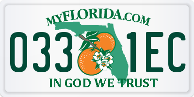 FL license plate 0331EC