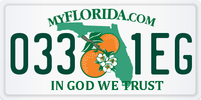 FL license plate 0331EG