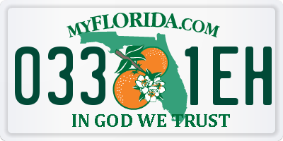 FL license plate 0331EH
