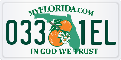 FL license plate 0331EL