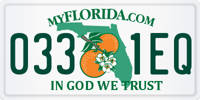 FL license plate 0331EQ