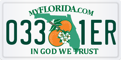 FL license plate 0331ER