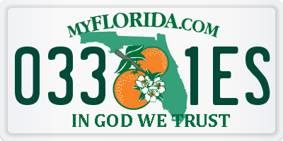 FL license plate 0331ES