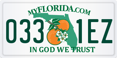 FL license plate 0331EZ