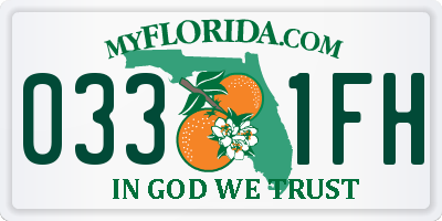 FL license plate 0331FH