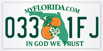 FL license plate 0331FJ
