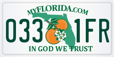FL license plate 0331FR