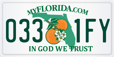 FL license plate 0331FY