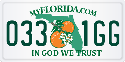 FL license plate 0331GG