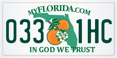 FL license plate 0331HC