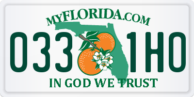 FL license plate 0331HO