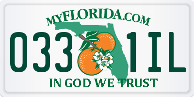 FL license plate 0331IL