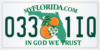 FL license plate 0331IQ