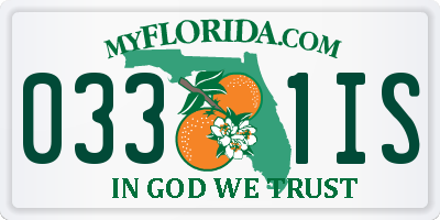 FL license plate 0331IS