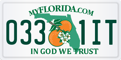 FL license plate 0331IT