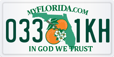 FL license plate 0331KH