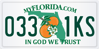 FL license plate 0331KS