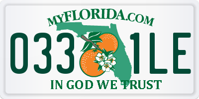 FL license plate 0331LE