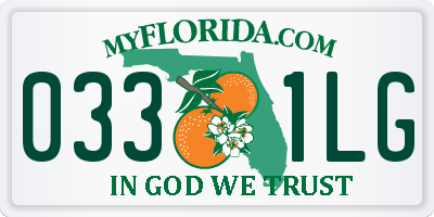 FL license plate 0331LG