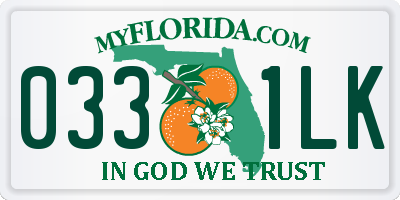 FL license plate 0331LK
