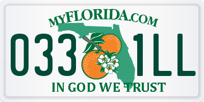 FL license plate 0331LL