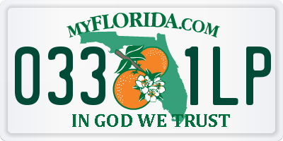 FL license plate 0331LP