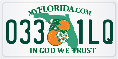 FL license plate 0331LQ