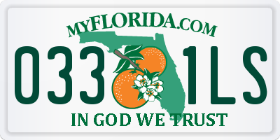 FL license plate 0331LS