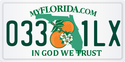 FL license plate 0331LX