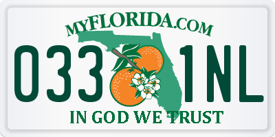 FL license plate 0331NL