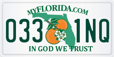 FL license plate 0331NQ