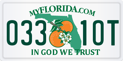 FL license plate 0331OT