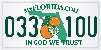 FL license plate 0331OU