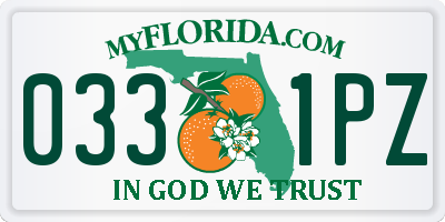 FL license plate 0331PZ