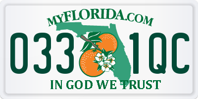 FL license plate 0331QC
